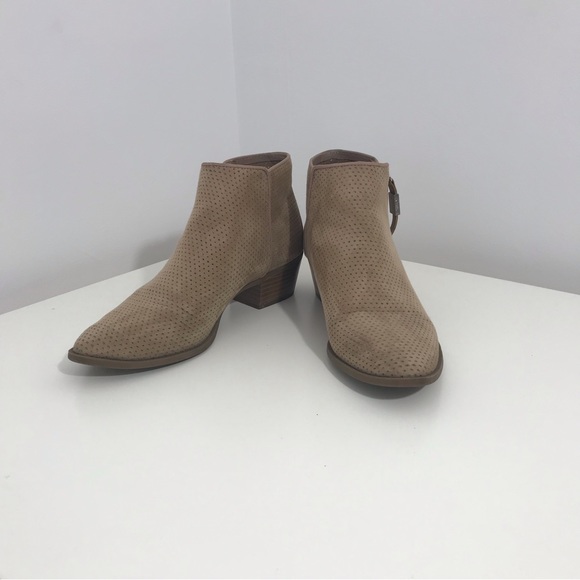 Circus by Sam Edelman Womens Light Beige Brown Zipper Ankle Boots Booties 9 - Picture 2 of 11